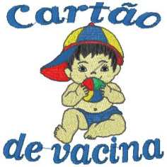  Matriz De Bordado Carteirinha de Vacinação Menino