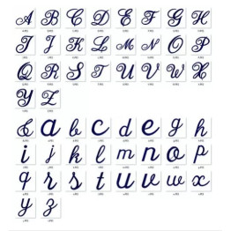 20 Tipos de Alfabetos para Bordar- Letras E Números Diversos