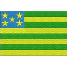 Matriz de Bordado Bandeira Goiás