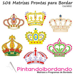 Matrizes de Bordado - Coroas 