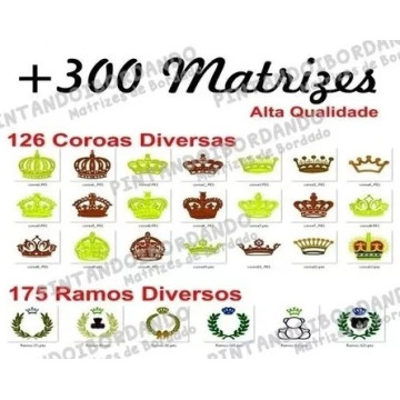 + 300 Matrizes Coroas e Ramos Variadas