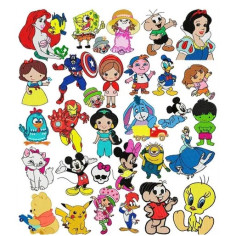  Matrizes Bordar Personagens Variados - 85 Matrizes