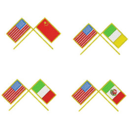  Matrizes de Bordados Bandeiras Estados e Países
