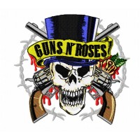  Matriz De Bordar Guns N Roses Calavera