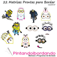 Matrizes de Bordados Minions