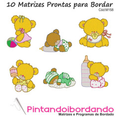 Matrizes de Bordados Urso Baby
