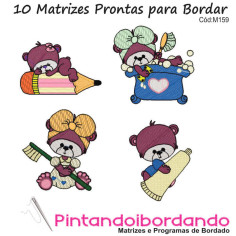 Matrizes de Bordados Ursinhos Bebês