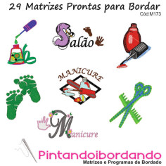 Matrizes de Bordados Manicure