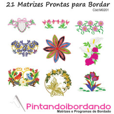 Matrizes de Bordados Flores Lindas!!