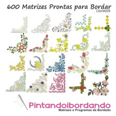 Matriz De Bordado Barras, Barrinhas Para Cantos 600 Matrizes