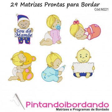 Matrizes para bordar Bebês mais lindos!