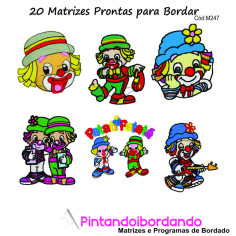 20 Matrizes de bordar Patati Patata