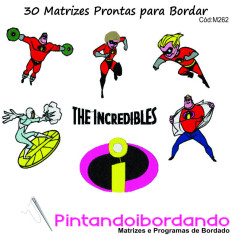 30 Matrizes para Bordar Os Incríveis