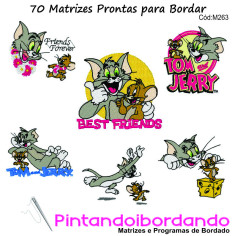 70 Matrizes para Bordar Tom e Jerry
