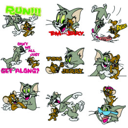 70 Matrizes para Bordar Tom e Jerry