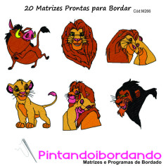 20 Matrizes para Bordar Rei Leão