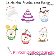 Matrizes para Bordar Aplique natal diversos