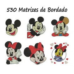 Matrizes de Bordados Mickey e Minnie