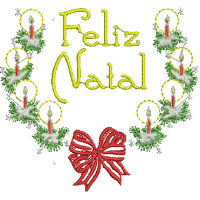  Matrizes de Bordar Velas diversas de Natal!
