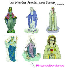 35 Matrizes para bordar  Nossa Senhora