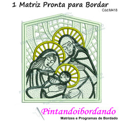 1 Matriz para Bordar Sagrada Família