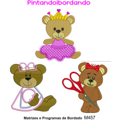 Matrizes para Bordar Ursas Delicadas