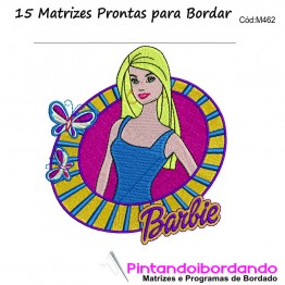 Matrizes para Bordar Barbie - 15 matrizes