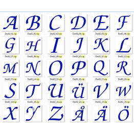  Matrizes De Bordado Alfabetos Monogramas Maíusculos
