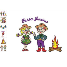 Matrizes para Bordar Festa Junina