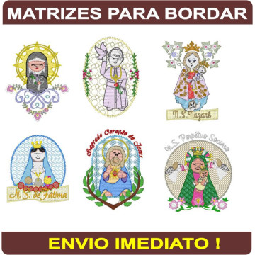 Matrizes Para Bordar Santos Diversos - 110 MATRIZES