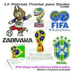 Matriz De Bordado Copa 2018 Mascote + Rumo ao hexa