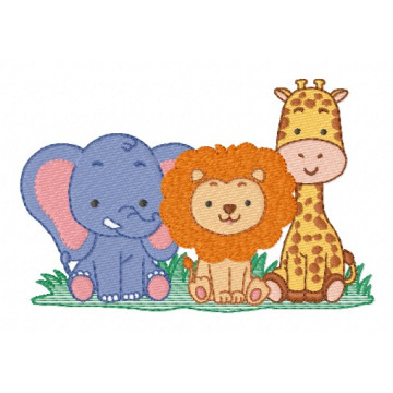 Matriz De Bordado Safari Babys
