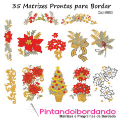  Matrizes De Bordado Natal Elegante