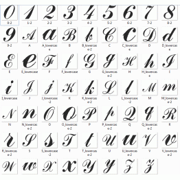 Matrizes para Bordar Alfabeto Monogramas e Numerais