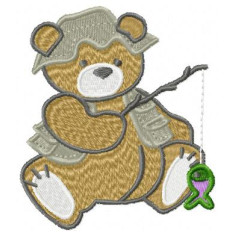 Matriz para Bordar Urso Pescador