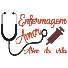 Matriz para Bordar Enfermagem com Amor