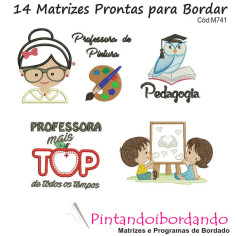  Matrizes para Bordar Homenagem aos Professores