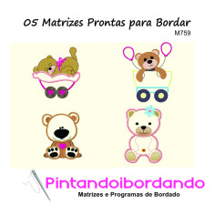 Matrizes para Bordar Ursinhos Lindos
