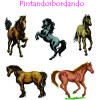  Matrizes De Bordado Cavalos Diversos - 30 Matrizes
