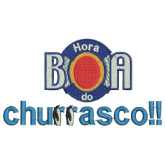 Matriz Para Bordar Hora do Churrasco