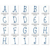  Matrizes De Bordado Alfabetos Variados - 6 Alfabetos