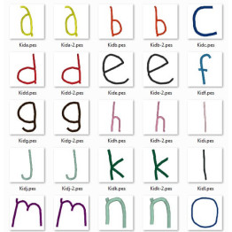  Matrizes De Bordado Alfabetos Variados - 6 Alfabetos