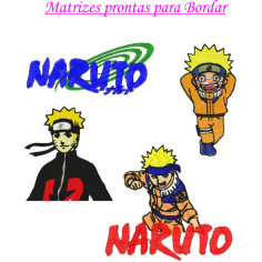  Matrizes de Bordado Naruto - 4 Matrizes