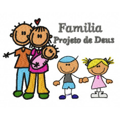  Matriz De Bordado Família Projeto de Deus