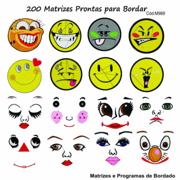  200 Matrizes Carinhas para Máscaras!