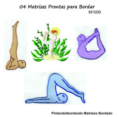  Matrizes de Bordado Yoga