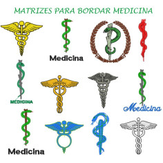  Matrizes de Bordado Medicina