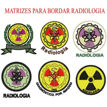 Matrizes De Bordado Radiologia- 8 Matrizes